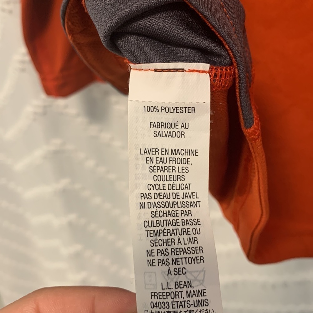 L.L. Bean mens 1/4 zip base layer - Picture 5 of 5